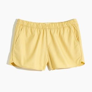 Madewell Pull-On Shorts Yellow